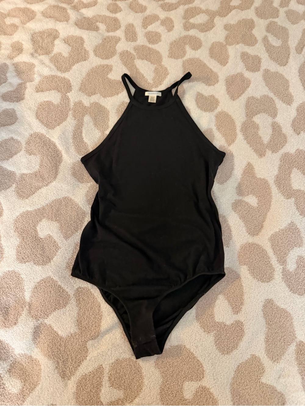 Bozzolo Black High-Neck Bodysuit
